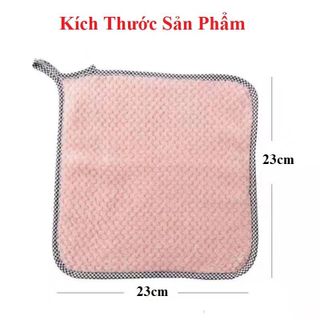 Khăn lau bếp 2 mặt có quai 23x23cm