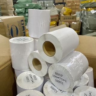 Giấy in nhiệt tự dính 75*100 mm