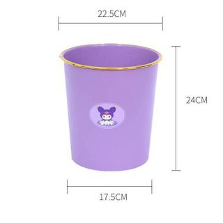 Thùng Rác Viền Vàng
