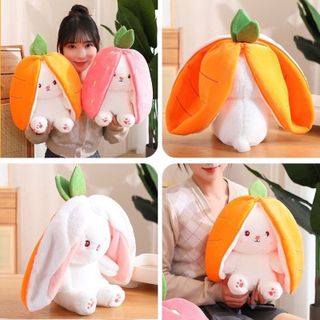 Gấu bông thỏ cosplay cà rốt 25cm