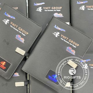 so tay da nang in logo doanh nghiep VNFT GROUP