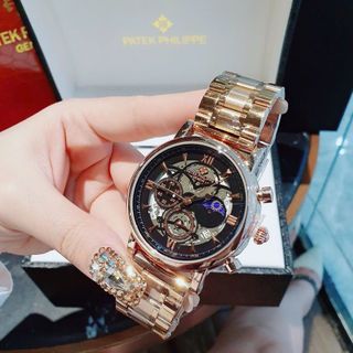SALE BỎ MẪU ĐỒNG HỒ NAM TRUNG CẤP FATEK CHONOGRAP KÍNH ÁNH THỦY