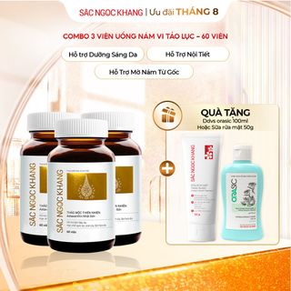 COMBO 03 Viên Uống Sắc Ngọc Khang Vi Tảo Lục [60 (Liệu trình 1 tháng)