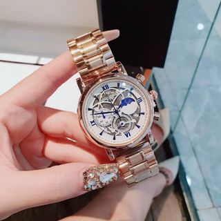 SALE BỎ MẪU ĐỒNG HỒ NAM TRUNG CẤP FATEK CHONOGRAP KÍNH ÁNH THỦY