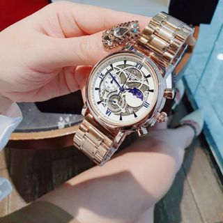 SALE BỎ MẪU ĐỒNG HỒ NAM TRUNG CẤP FATEK CHONOGRAP KÍNH ÁNH THỦY