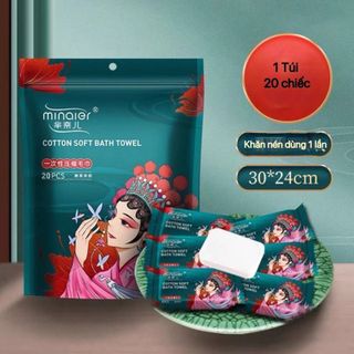 Gói 20 khăn nén Minaier