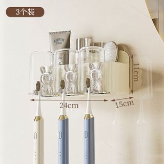 Kệ để bàn chải hình gấu 3 cốc