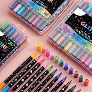 Hộp 48 Màu Acrylic Nhũ Kim Tuyến –