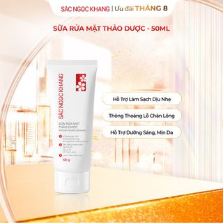 Sữa Rửa Mặt Thảo Dược Sắc Ngọc Khang [Tuýp 50g]