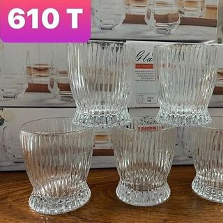 BỘ 6 LY THỦY TINH DELI 280ML DSKB162 1A