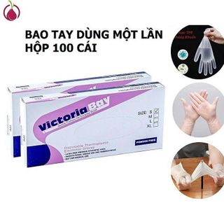 HỘP 100 GĂNG TAY CAO SU TPE