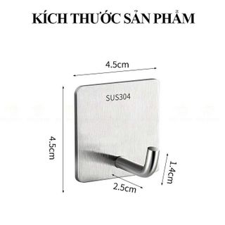 MÓC DÁN TƯỜNG INOX 304 CAO CẤP