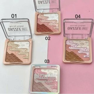 Phấn má hồng , phấn mắt ,Highlight 4in1 AnyLady Glow Fleur