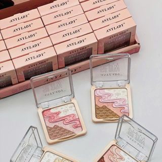 Phấn má hồng , phấn mắt ,Highlight 4in1 AnyLady Glow Fleur