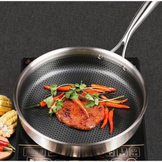CHẢO CHỐNG DÍNH TỔ ONG 28CM ĐÁY BẰNG