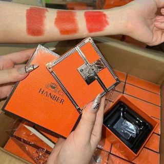 Set 3 cây son Hộp Cam HANBER , màu đẹp, son lì