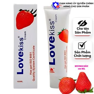 Gel Bôi Trơn Love Kiss 100ml Hương Trái Cây, Trơn Mượt, Hàng chính hãng, chính chủ có giấy nhãn hiệu cấp tại Việt Nam
