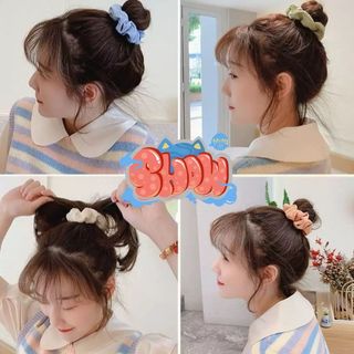 Dây Buộc Tóc Vải Nhăn Nữ Tính - Màu Vintage Cực Xinh