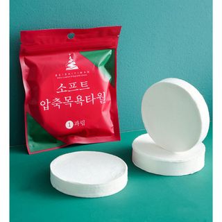 Khăn nén tắm dạng viên VỎ ĐỎ (32g)