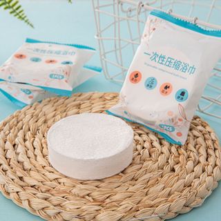 Khăn nén tắm dạng viên VỎ XANH (50g - 70x100cm)