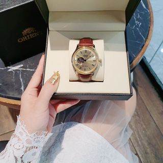 ĐỒNG HỒ NAM CAO CẤP OGIENT DÂY DA NÂU AUTOMATIC