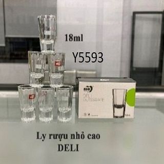 BỘ 6 LY UỐNG RƯỢU 18ML DELI Y5593