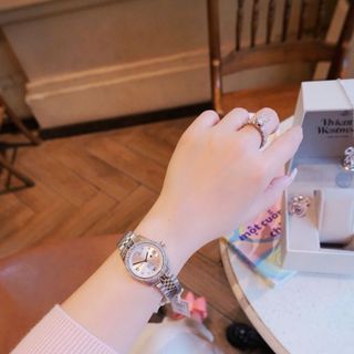 SET ĐỒNG HỒ CAO CẤP VIVIEN TRỌN BỘ TRANG SỨC ĐÁ HỒNG FULLBOX