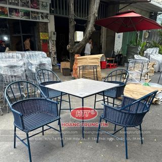 Ghế cafe nhựa giả mây tròn cao cấp giá rẻ