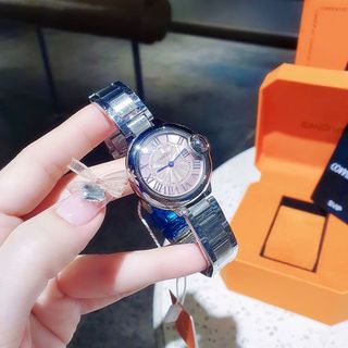 ĐỒNG HỒ NỮ CHÍNH HÃNG COMLORVEI DÂY THÉP BẠC MẶT HỒNG FULLBOX TÚI SỔ