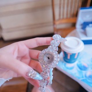 ĐỒNG HỒ NỮ CHÍNH HÃNG MỚI NHẤT FUNMEI HOA MAI FULL ĐÁ ĐI KÈM TEM KÍCH HOẠT ĐIỆN TỬ