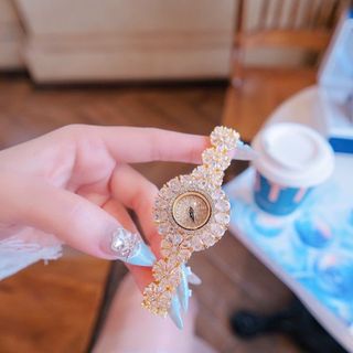 ĐỒNG HỒ NỮ CHÍNH HÃNG MỚI NHẤT FUNMEI HOA MAI FULL ĐÁ ĐI KÈM TEM KÍCH HOẠT ĐIỆN TỬ
