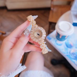 ĐỒNG HỒ NỮ CHÍNH HÃNG MỚI NHẤT FUNMEI HOA MAI FULL ĐÁ ĐI KÈM TEM KÍCH HOẠT ĐIỆN TỬ