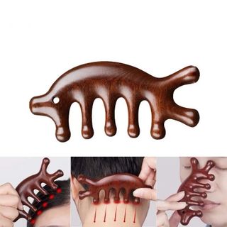 Lược gỗ massage đàn hương
