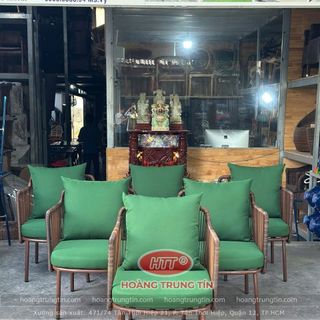 Ghế mây nhựa ngoài trời Decor theo yêu cầu