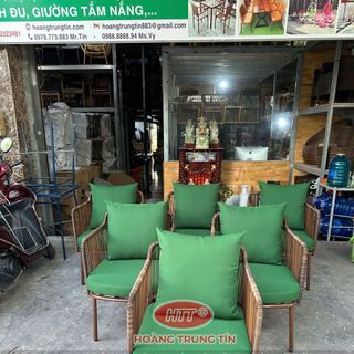 Ghế mây nhựa ngoài trời Decor theo yêu cầu