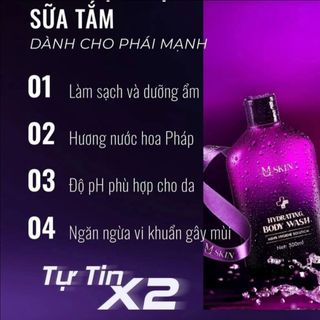 Combo dung dịch sữa tắm mq skin