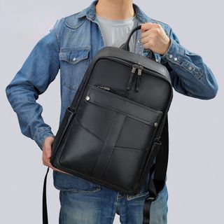 Balo laptop nam da bò thật 9240