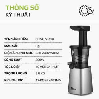 Máy Ép Chậm OLIVO SJ210