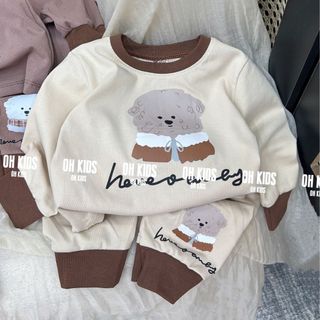 Bộ mặc nhà trẻ em  - bộ quần áo trẻ em - bộ rip gấu