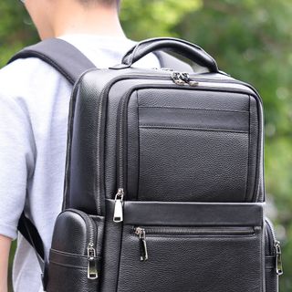 Balo laptop nam da bò thật 2319