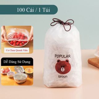 MÀNG BỌC THỰC PHẨM GẤU BỊCH 100 CÁI