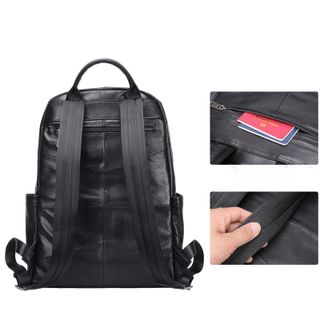 Balo laptop nam da bò thật 8226