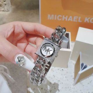 ĐỒNG HỒ NỮ CAO CẤP MICHAEL K MẶT Ổ KHOÁ ĐÍNH ĐÁ FULLBOX