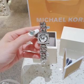 ĐỒNG HỒ NỮ CAO CẤP MICHAEL K MẶT Ổ KHOÁ ĐÍNH ĐÁ FULLBOX
