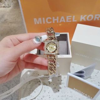 ĐỒNG HỒ NỮ CAO CẤP MICHAEL K MẶT Ổ KHOÁ ĐÍNH ĐÁ FULLBOX
