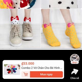 TẤT NƠ CHẤM BI TRẺ CON
