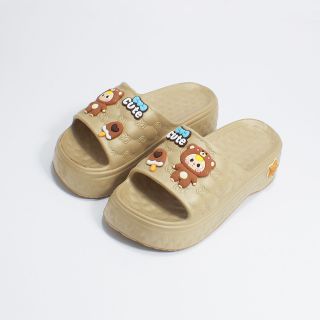 Dép Quai Ngang Nữ Hình Gấu Cute – Đế Cao, Mang Êm Chân, Thoáng Khí, Mẫu Theo Trend - Mã 9611+245