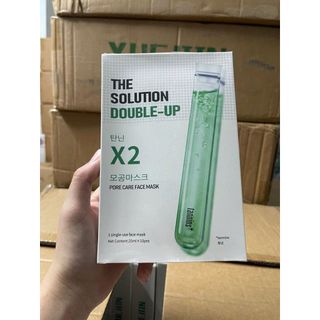 Hộp 10Miếng Mặt Nạ X2The Solution Double-Up Dưỡng Ẩm Dành Cho Mọi Loại