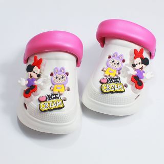 Dép Trẻ Em Cute Kèm Sticker – Có Đèn LED Nhấp Nháy – Êm Chân, An Toàn Cho Bé, Nâng Chiều Cao - Mã 6187-M+9