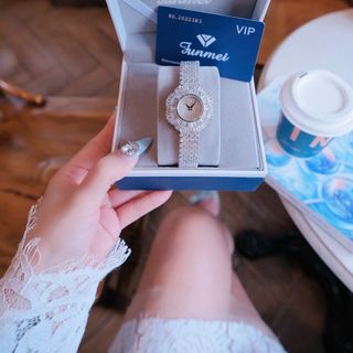 ĐỒNG HỒ NỮ CHÍNH HÃNG FUNMEI CHOPA ĐÍNH PHA LÊ FULLBOX